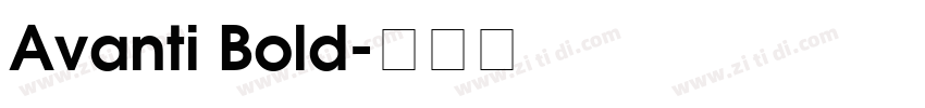Avanti Bold字体转换